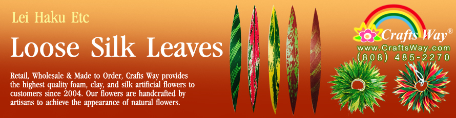 Hawaiian Loose Silk Leaves | CraftsWay.com