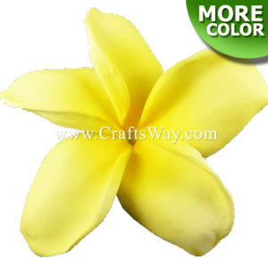 FSH123 Artificial Foam Plumeria Flowers (Type Z), available in 2½ inches, 3 inches, and 3½ inches and in 11 colors