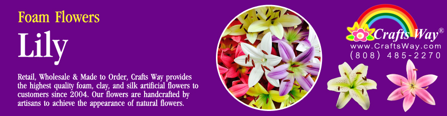 Artificial Foam Flowers (Wholesale) - CraftsWay.,LLC Artificial Flowers &  Crafts Items