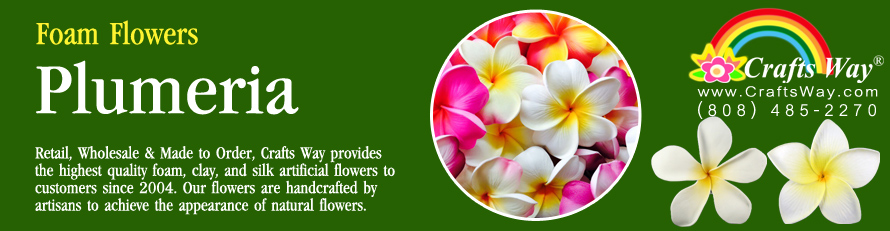 Hawaiian Artificial Plumeria Foam Flower | CraftsWay.com