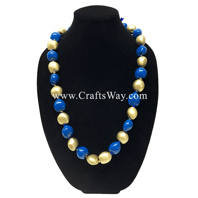 FREE SHIPPING MLS LA Galaxy Kukui Nut Lei Necklace 