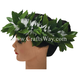 HK001-C Elastic Maile & Daisy Headband Sample