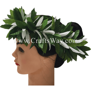 HK001-B Elastic Maile & Spider Lily Headband Sample