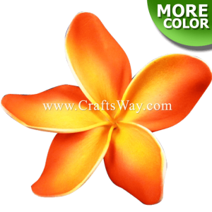 FSH149 Artificial Foam Plumeria Flowers (Type UU), available in size 4 inches and in 10 colors