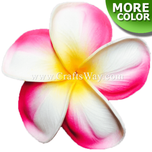 FSH153 Artificial Foam Plumeria Flowers (Type BO), available in size 3 inches and in 8 colors