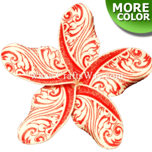 FSH161B Artificial Foam Plumeria Flowers (Type DE-B (Tribal)), available in size 4 inches and in 9 colors