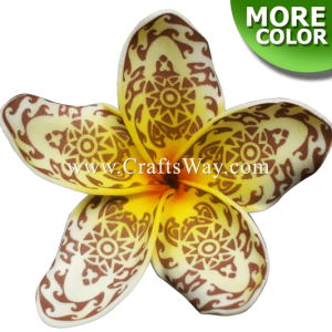 FSH164-A Artificial Foam Plumeria Flowers (Type DU-A (Tribal)), available in size 4 inches and in 10 colors