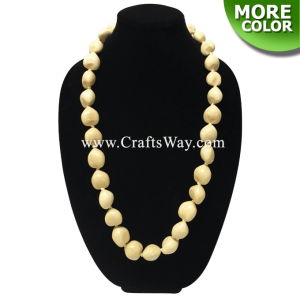 KNL02 34" Hawaiian Kukui Nut Lei
