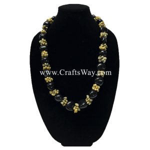 SL04 Kukui Nut & Mongo Shell Lei Sample