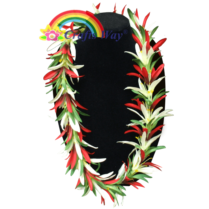 #53 White-Red-Dark Green
