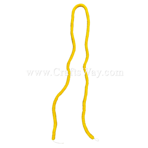 LEI-09B Untied Ilima Lei, available in length 72 inches and in yellow.