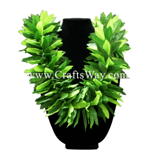 LEI-10C Silk Maile Lei, available in length 40 inches round and in green.