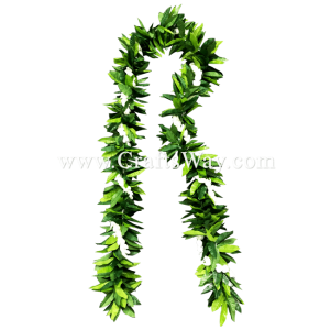 LEI-10D (S) Untied Maile & Pikake Lei, available in length 72 inches and in green.