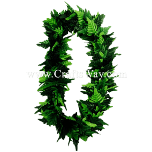 LEI-11C Silk Fern Lei, available in length 40 inches round and in green.
