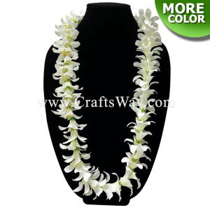 LEI-15 Murraya Paniculata Lei, available in 40 inches round and in 7 colors.