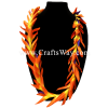 LEI-16 Bird of Paradise Lei, available in orange with yellow & purple and 40 inches and 60 inches round.