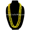 LEI-20 Double Pakalana Lei, available in length 40 inches round and in yellow.