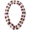LEI-24 Christina Orchid Lei, available in length 40 inches round and in white & purple.