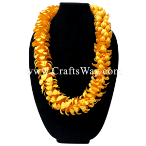 LEI-25 Pua Kenikeni Lei, available in length 40 inches round and in orange.