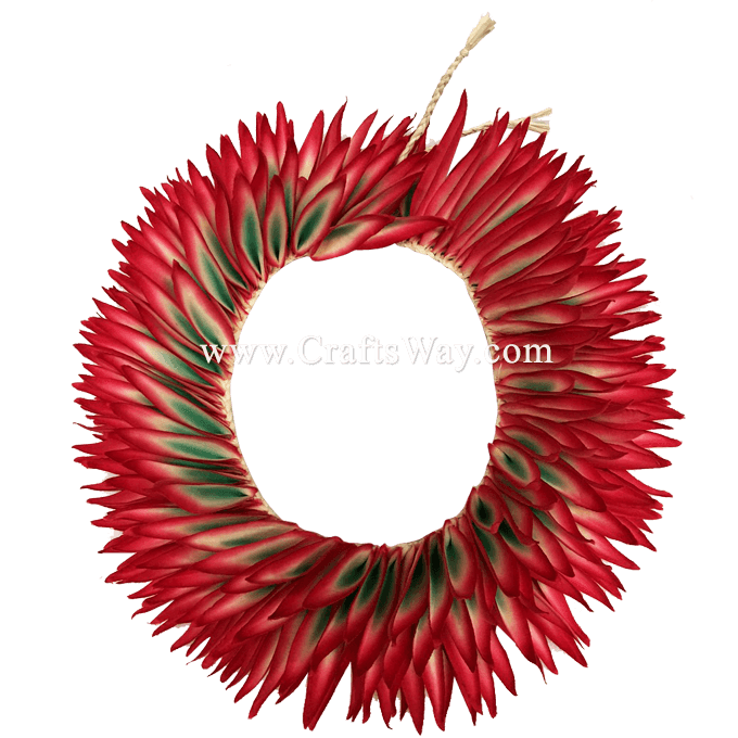Braided Silk Heliconias Headband (L) - CraftsWay.,LLC