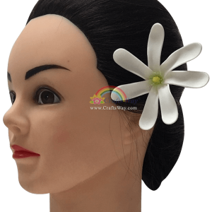 FSH401 Artificial Foam Tiare Type A is available in sizes 1¾ inches, 3 inches, 3½ inches, and 4 inches and in white.