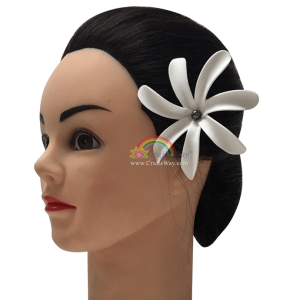 FSH402-Pearl Artificial Foam Tiare (Type B With Pearl) is available in sizes 3½ inches and 4 inches and in 24 colors.