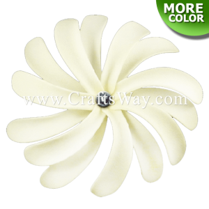 FSH403-Pearl Artificial Foam Tiare Flowers (Double Tiare Type B With Pearl)