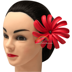 FSH403-Pearl Artificial Foam Tiare Flowers (Double Tiare Type B With Pearl) Sample