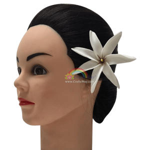 FSH420 Artificial White Foam Tiare Flowers (Type V), 3