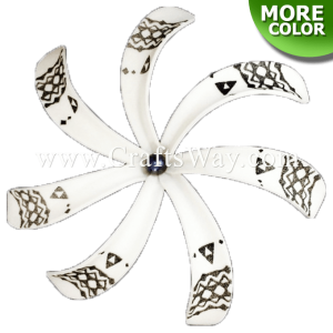 FSH430-B-P Artificial Foam Tiare Flowers (Type B Tribal-B With Pearl)