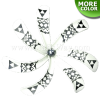 FSH430-D-P Artificial Foam Tiare Flowers (Type B Tribal-D With Pearl)