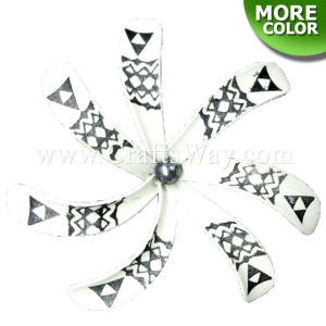 FSH430-D-P Artificial Foam Tiare Flowers (Type B Tribal-D With Pearl)