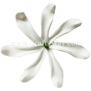 FSH447 Artificial White Foam Tiare Flowers (Type UE) 4½