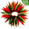 HB04-01 Combination Braided Heliconias & Ridges Leaves
