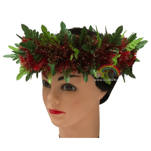 HK008-I Lehua Headband is available in red and green.