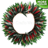 HK014 Braided Heliconias & Smooth Leaves Headband, Hawaiian Flower Headband, Leaves & Heliconias Haku Headband