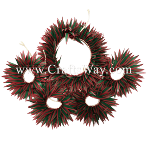 HULA-SET07 Braided Smooth Leaves Hula Set #7