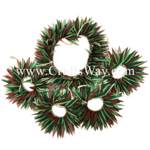 HULA-SET08 Braided Smooth Leaves Hula Set #8