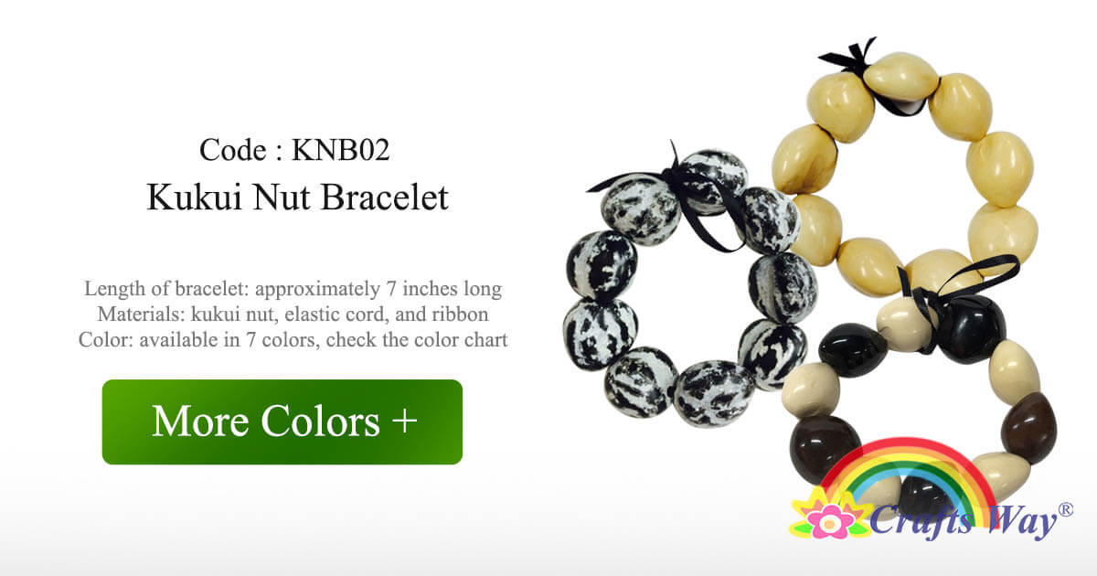 Kukui Nut Bracelet CraftsWay.,LLC Artificial Flowers & Crafts Items
