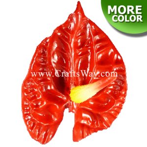 FSH1001 Artificial Foam Anthurium Flowers (Type A), available in sizes 2.5 inches and 3.5 inches and in 22 colors.