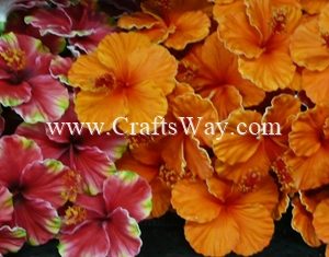 FSH506 Artificial Foam Hibiscus Flowers (Type D) Sample1