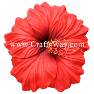 FSH516 Artificial Foam Hibiscus Flowers (Type P - Giant) Sample2
