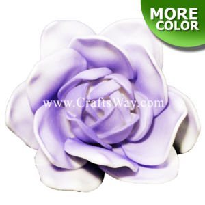 FSH602 Artificial Foam Gardenia Flowers (Type A), available in sizes 3.5 inches and 4 inches and in 8 colors.