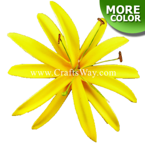 FSH801 Artificial Foam Double Spider Lily Flowers (Type A), available in sizes 3.5 inches and in 15 colors.