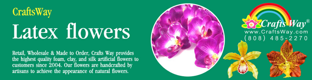 Hawaiian Artificial Latex Flower | CraftsWay.com