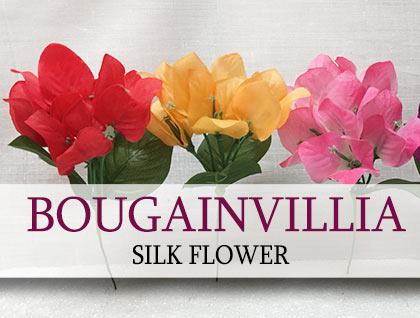 Bougainvillea Silk Flower, Artificial Silk Bougainvillea, Hawaiian Artificial Bougainvillea Silk Flower | CraftsWay.com