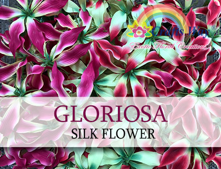Gloriosa Silk Flower, Artificial Silk Gloriosa, Hawaiian Artificial Gloriosa Silk Flower | CraftsWay.com