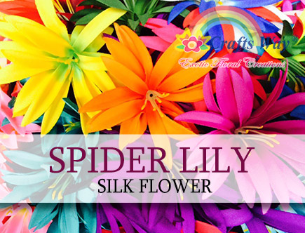Spider Lily Silk Flower, Artificial Silk Spider Lily, Hawaiian Artificial Spider Lily Silk Flower | CraftsWay.com