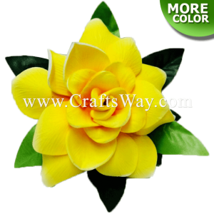 CMS-011 Custom Made Flower Hairpiece, Gardenia (H) Hair Clip