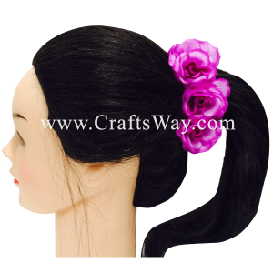 CMS-013 Custom Made Flower Hairpiece, Rose Hair Clip Sample